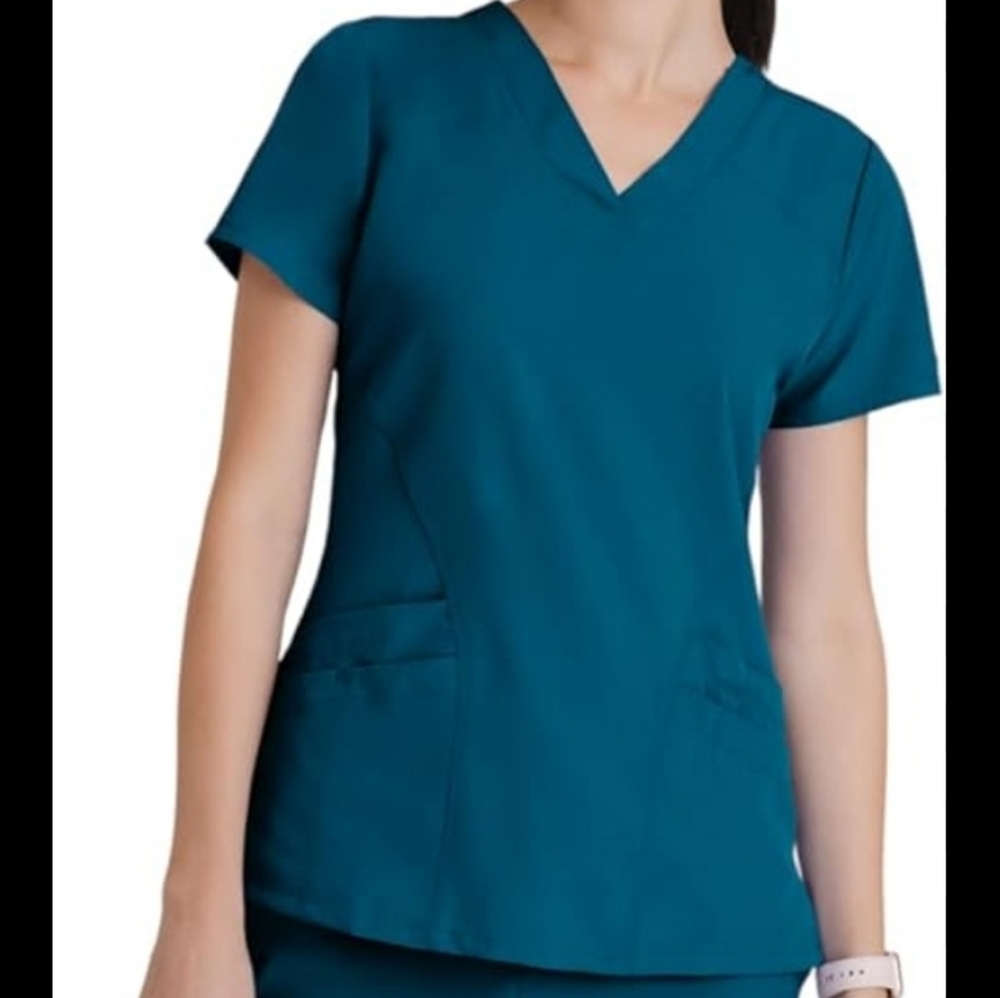 Barco OneRacer 4-Pocket V-Neck Scrub Top 2XL Bermuda